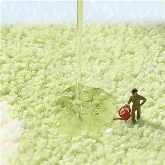 Bath Mat Cute Shower Rug, Luxury Shaggy High Absorbent and Anti Slip - Picture 4 of 8